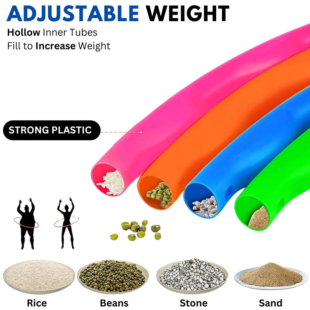 Liberty Imports Aro de Hula Desmontable de 81 cm para Jugar