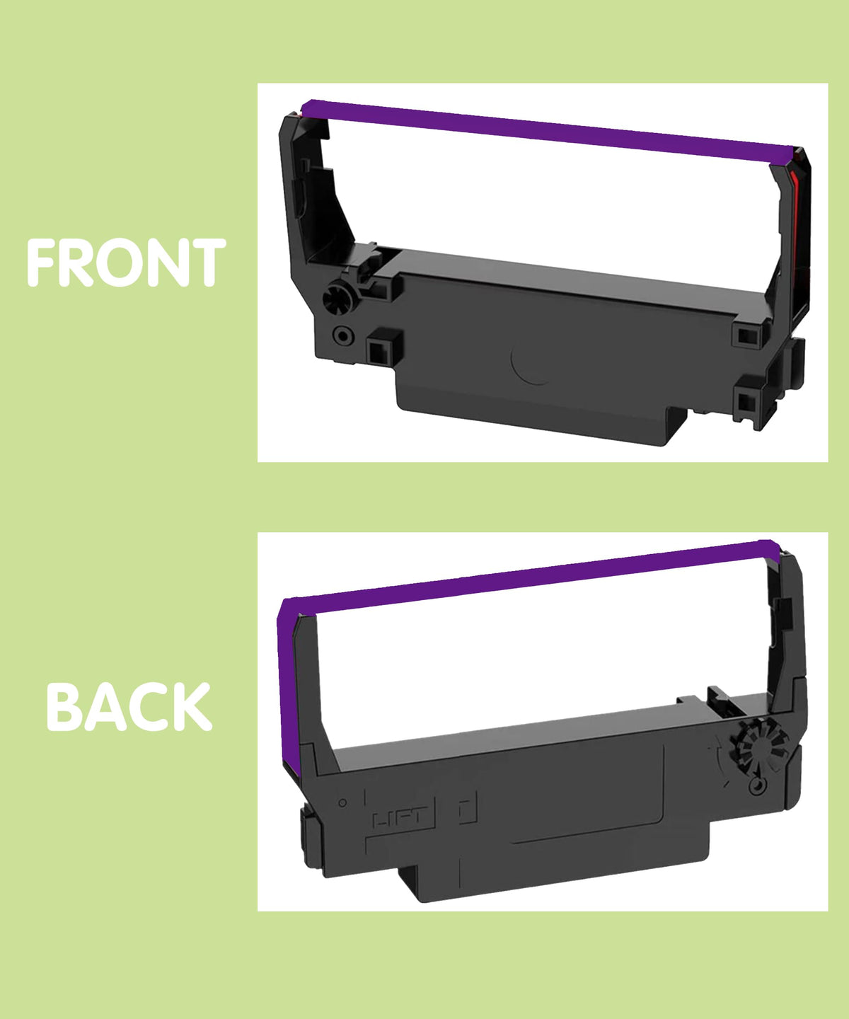 Cinta Compatible ColorPrint Púrpura Pack de 18 para Impresoras Epson ERC-30 34 38