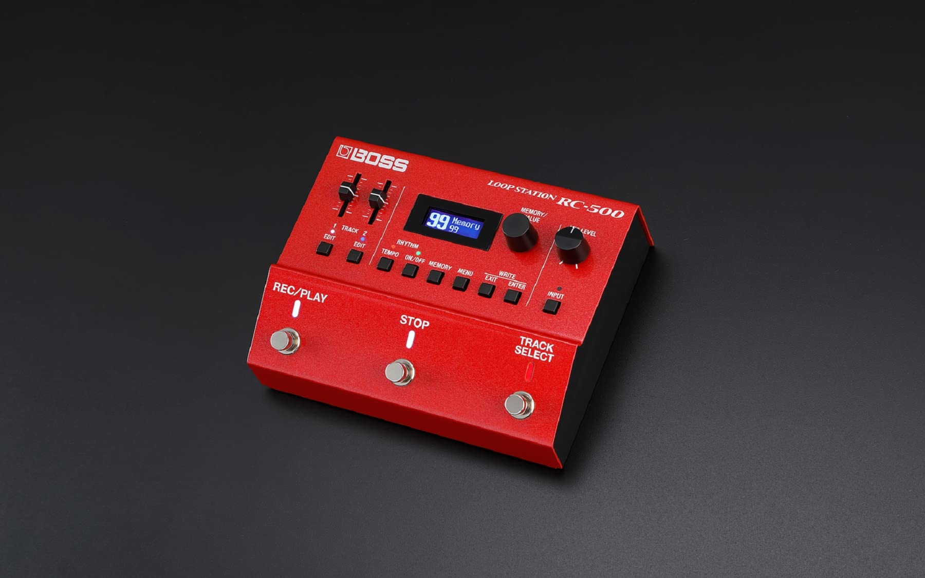 BOSS RC-500 - Estación de bucle, potencia de doble pista con calidad de audio de 32 bits, 13 horas de tiempo de grabación y retroiluminación multicolor