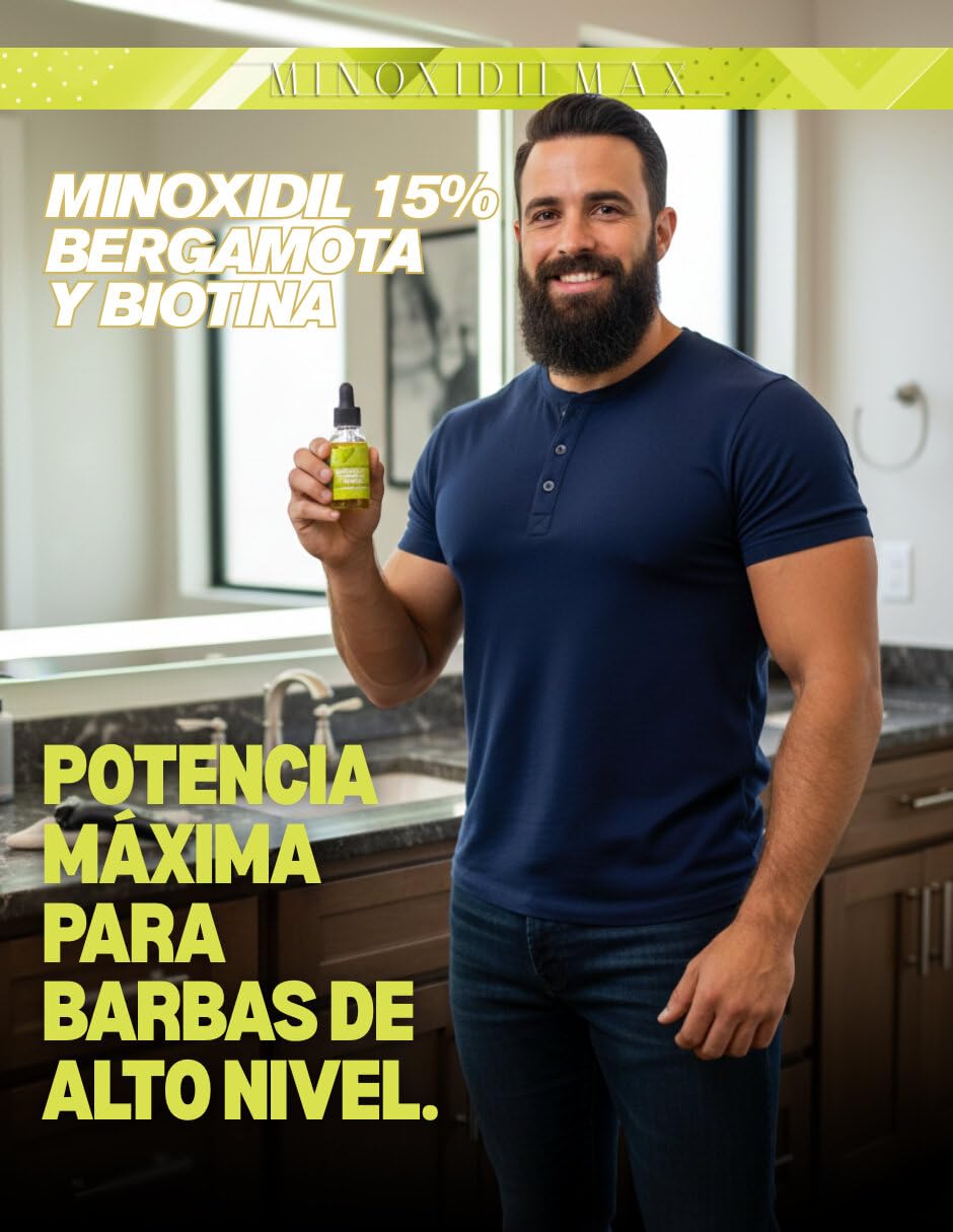 Sistema Exclusivo Patentado MinoxidilMax para Fortalecer Cabello y Barba