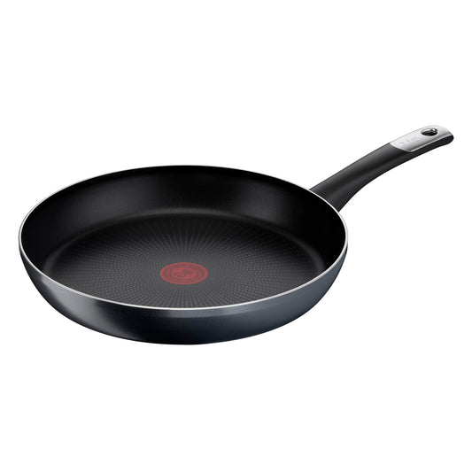 Sartén T-fal Negro Hard Titanium Plus con Antiadherente Titanium 2X y Tecnología Thermo Señal 30 cm