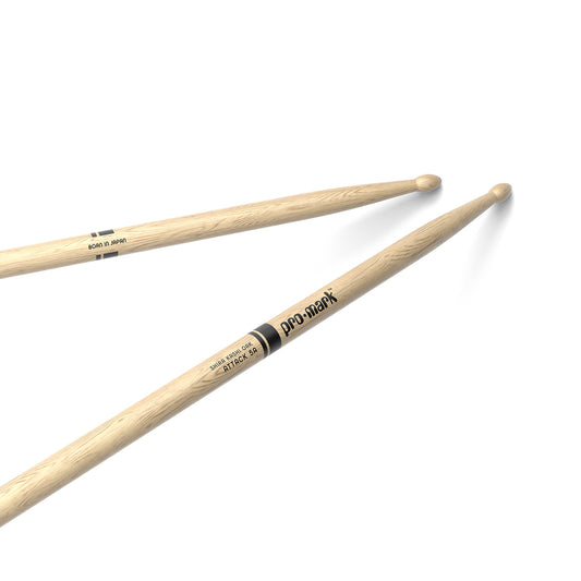 ProMark | Baquetas Classic Attack 5A Shira Kashi Roble, punta de madera ovalada, 1 par