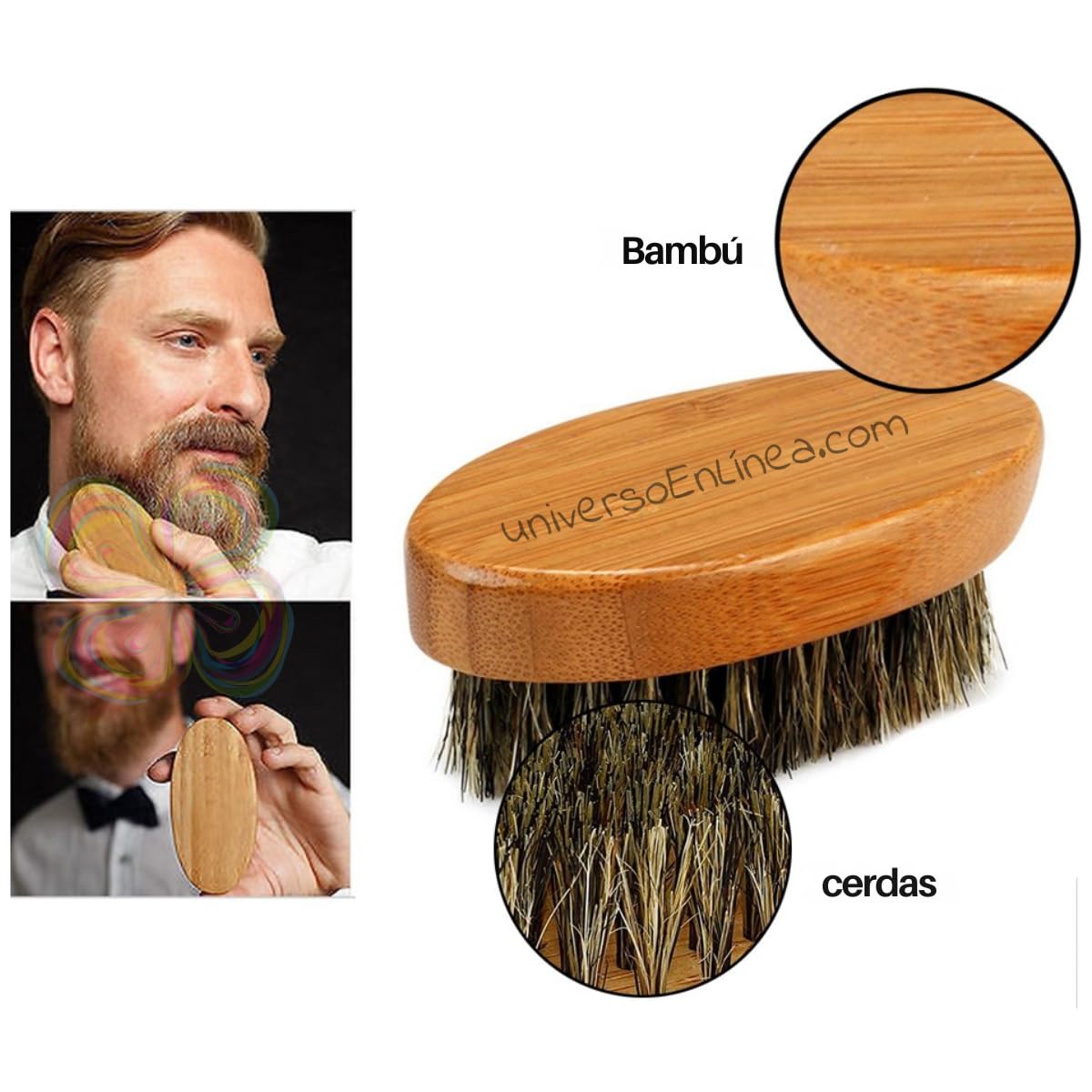 UNIVERSOENLÍNEA.COM | 8 pz kit de crecimiento de barba, rodillo derma, bálsamo, serum para barba, peine cepillo jabón y kit de para regalos para padres