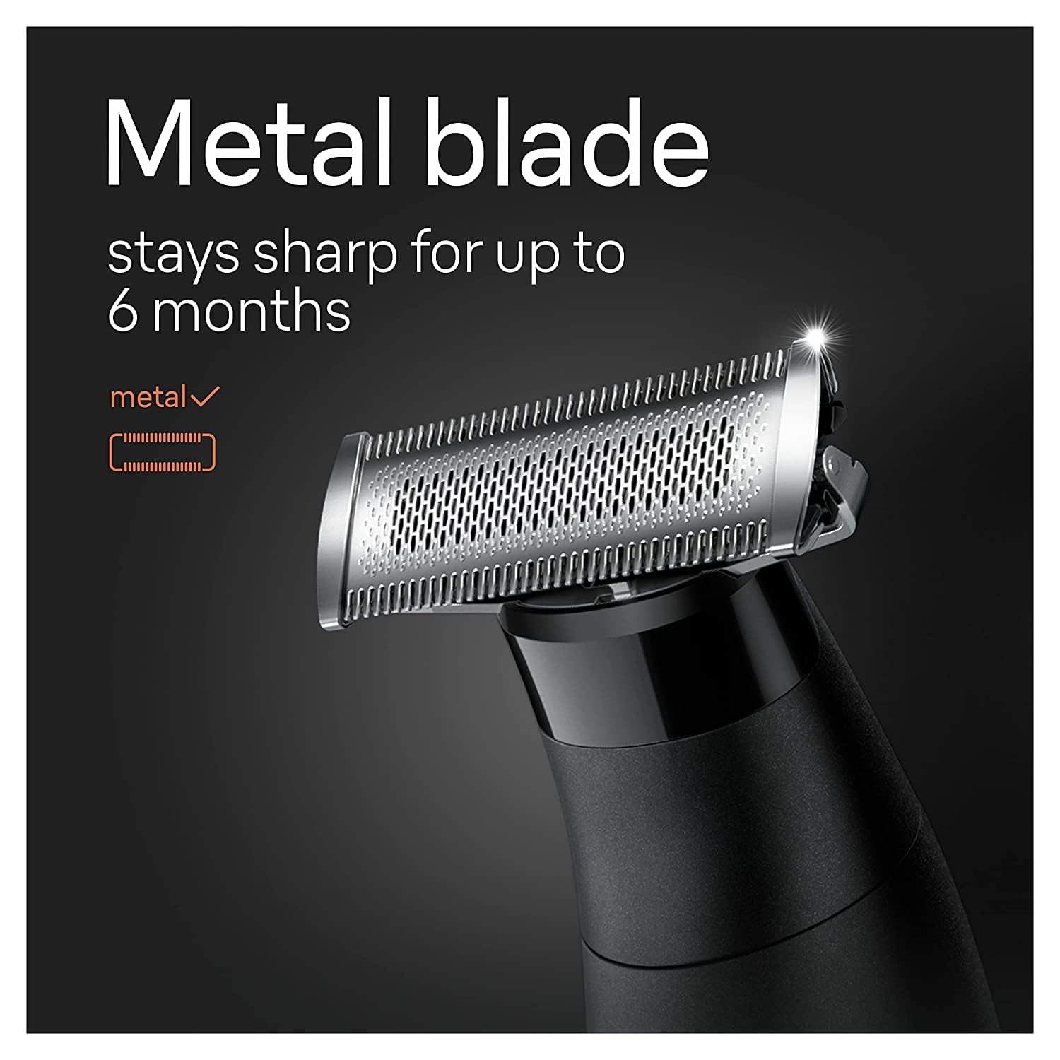 Braun Serie XT5 - Cortadora de barba, afeitadora y maquinilla de afeitar eléctrica para hombres, kit de aseo corporal para manicura, una hoja duradera, una herramienta para barbilla, cabello, ingle, axilas, XT5100