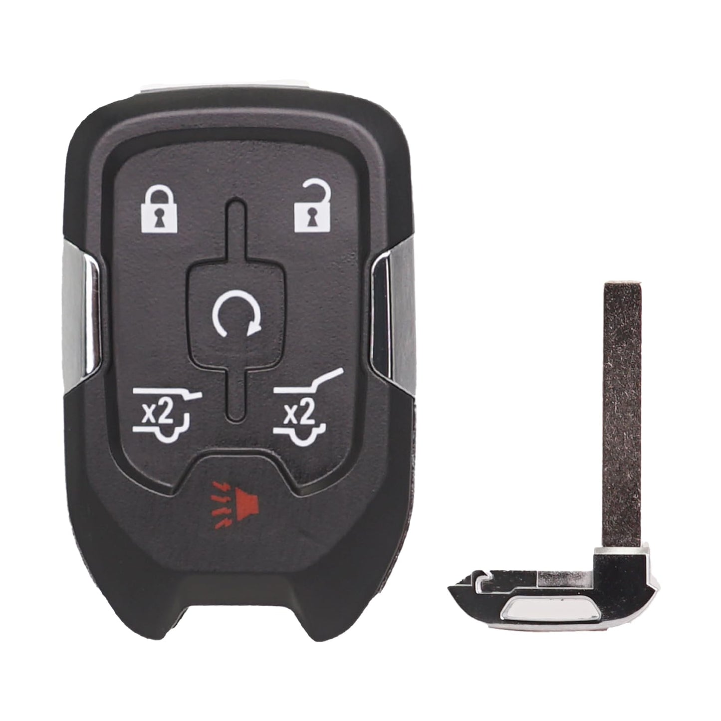 Llavero de repuesto para Chevy Suburban Tahoe GMC Yukon/Yukon XL Denali 2015 2016 2017 2018 2019 2020 botón de arranque inteligente de proximidad sin llave 13580804 autoprogramable