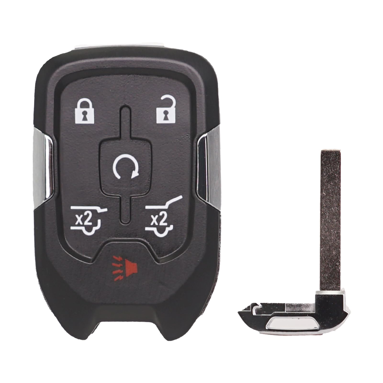 Llavero de repuesto para Chevy Suburban Tahoe GMC Yukon/Yukon XL Denali 2015 2016 2017 2018 2019 2020 botón de arranque inteligente de proximidad sin llave 13580804 autoprogramable