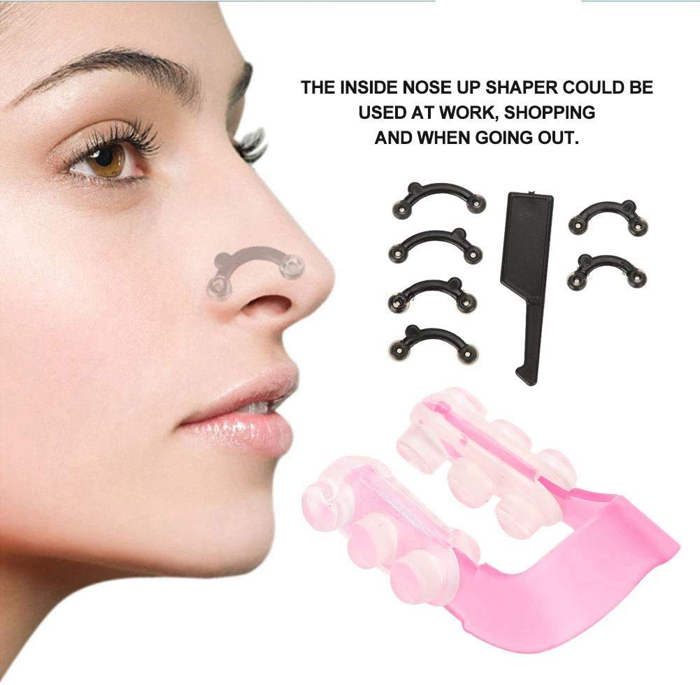 16pcs Nose Up Clip Nose Shaper 3D, Kit de Belleza alisadora Fashion para Nose, Nariz Levante Corrector de Plástico Herramientas de Belleza 3 tamaños