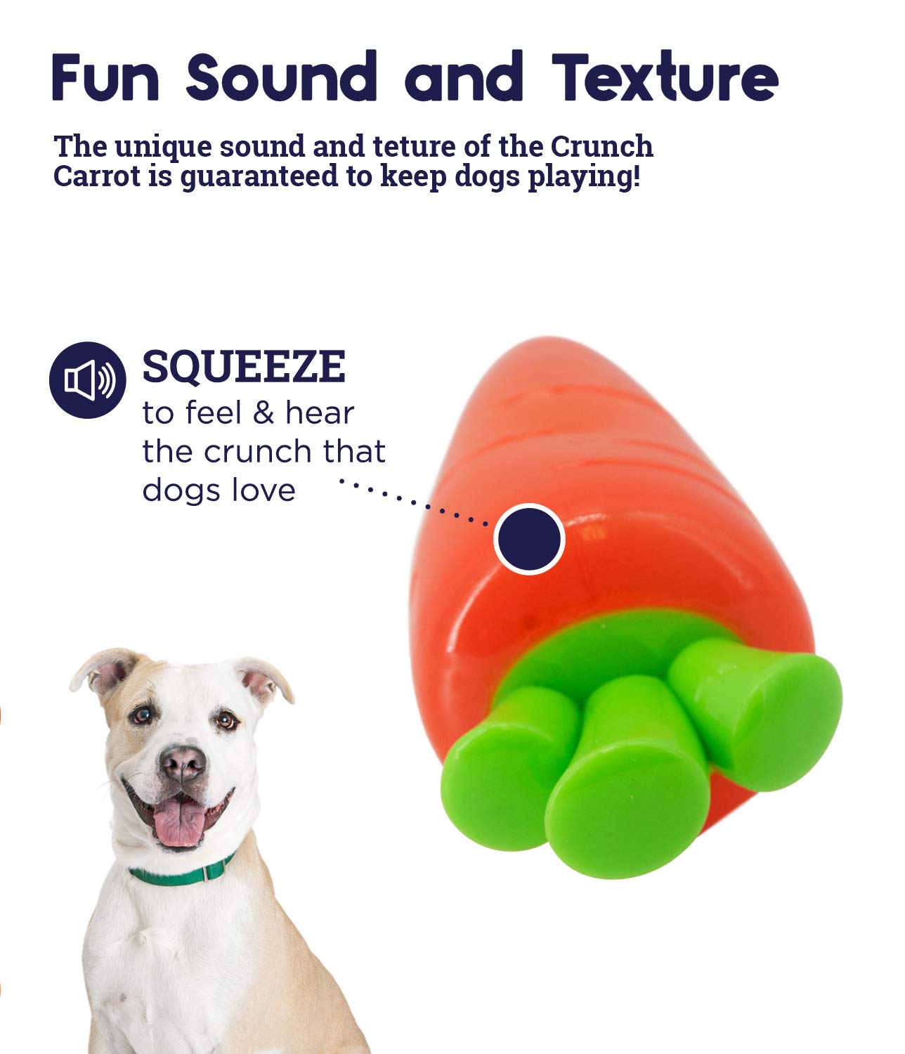 Juguete Masticable Petstages Crunch Veggies Grande para Perros
