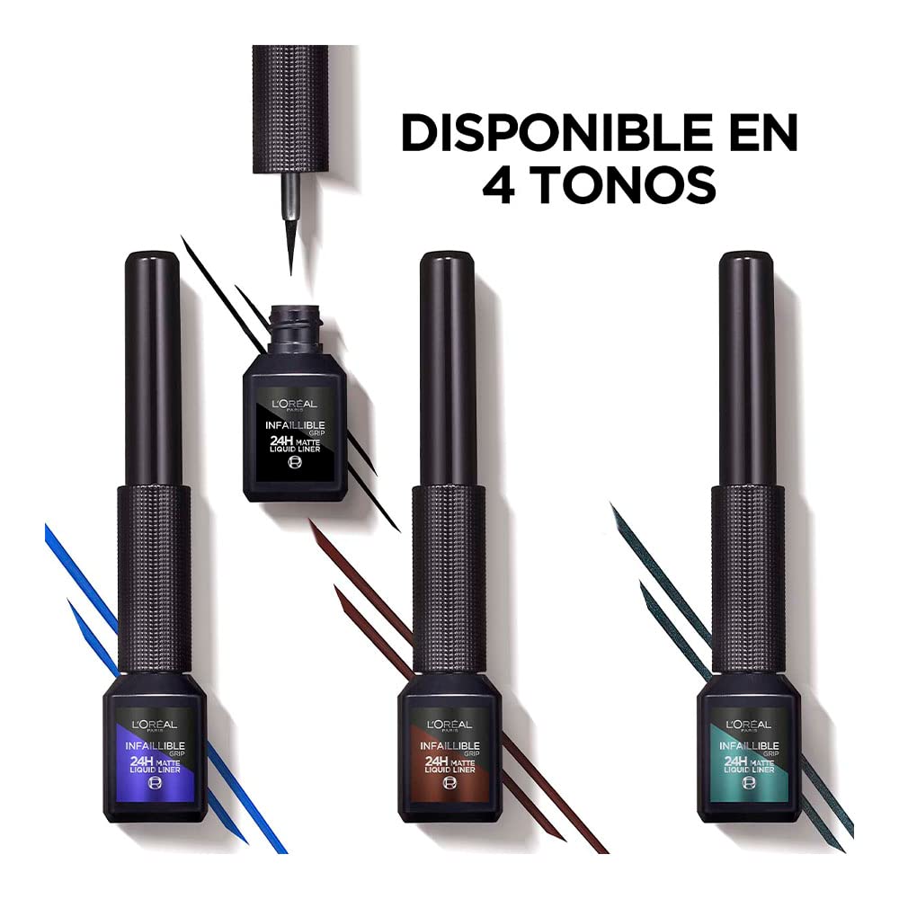 L'Oréal Paris, Delineador de Ojos, Infallible Liquid Matte, 02 Blue