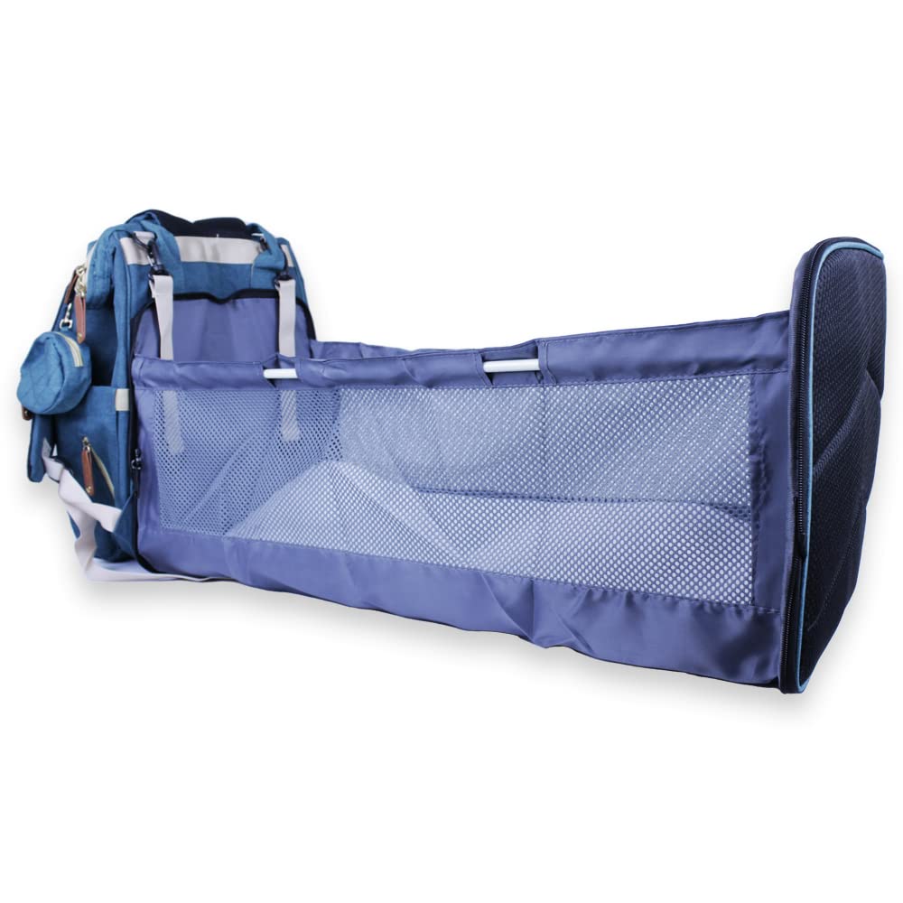 Mochila Pañalera con estación de cambio para pañales, Gran Capacidad con Múltiples Compartimentos, Bolsa Multifuncional - Verde