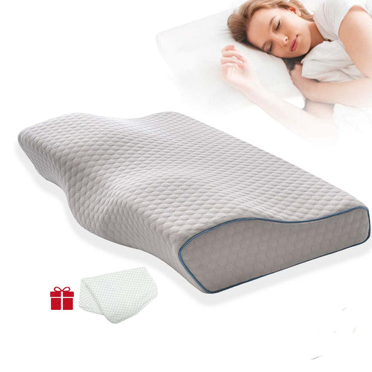 HOOSUFU Almohada Memory Foam Almohada ortopedica Cervical Almohada ortopedica para Dormir Almohadas de Espuma Viscoelástica Almohada para cervicales y Cuello