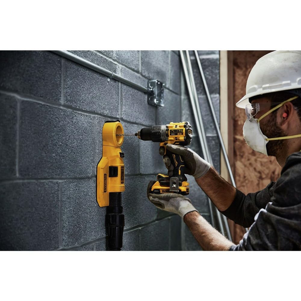 DEWALT - Taladro de martillo máximo de 20 V, 1/2 pulgadas, inalámbrico y sin escobillas, compacto con ajuste de 2 velocidades, solo herramienta desnuda (DCD805B)