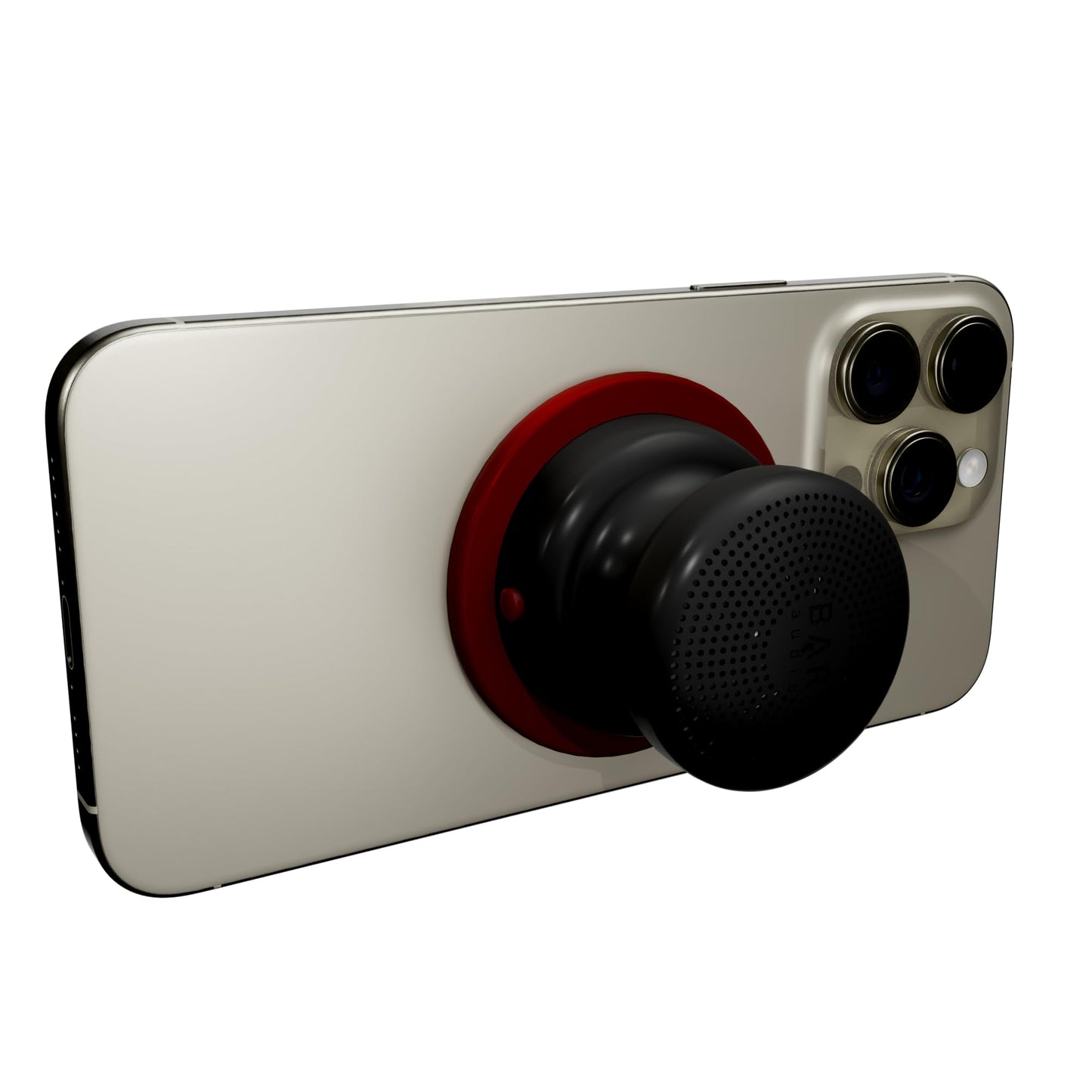 Cellhelmet Bar Audio Mini Mag Altavoz inalámbrico magnético compacto con audio potente, resistencia al agua IPX5, duración de batería de 6 horas y montaje compatible con MagSafe en color negro ónix