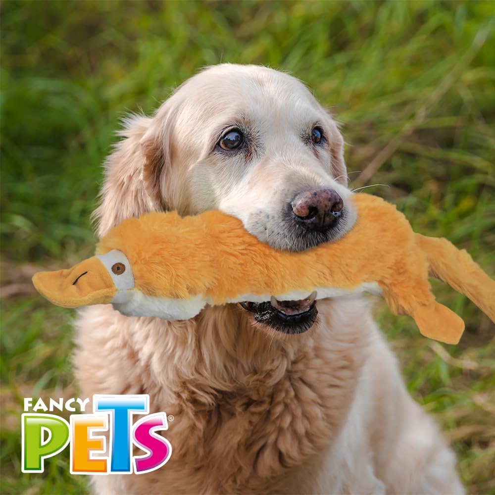 Juguete para Perro Fancy Pets Ornitorrinco con Sonido y Botella Reemplazable