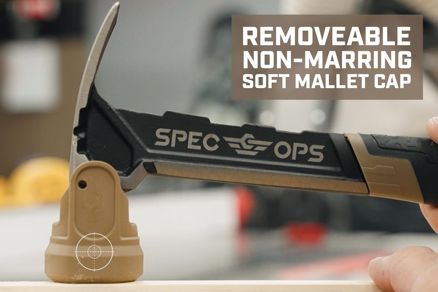 Martillo de Encuadre Spec Ops Tools Negro con Garra Rasgada y Agarre Absorbente para Veteranos