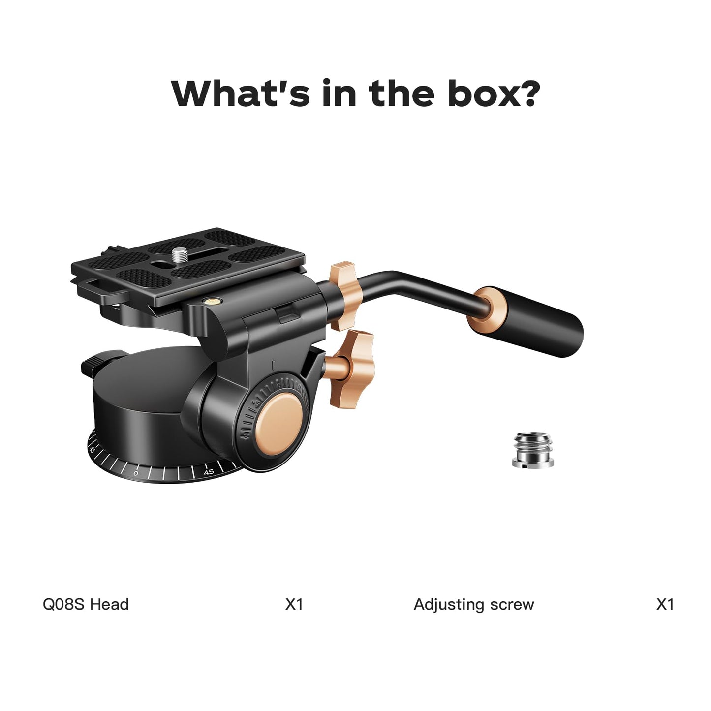 Trípode de Cámara Soonpho Q-08S Negro con Mango Extendido y Placa Deslizante