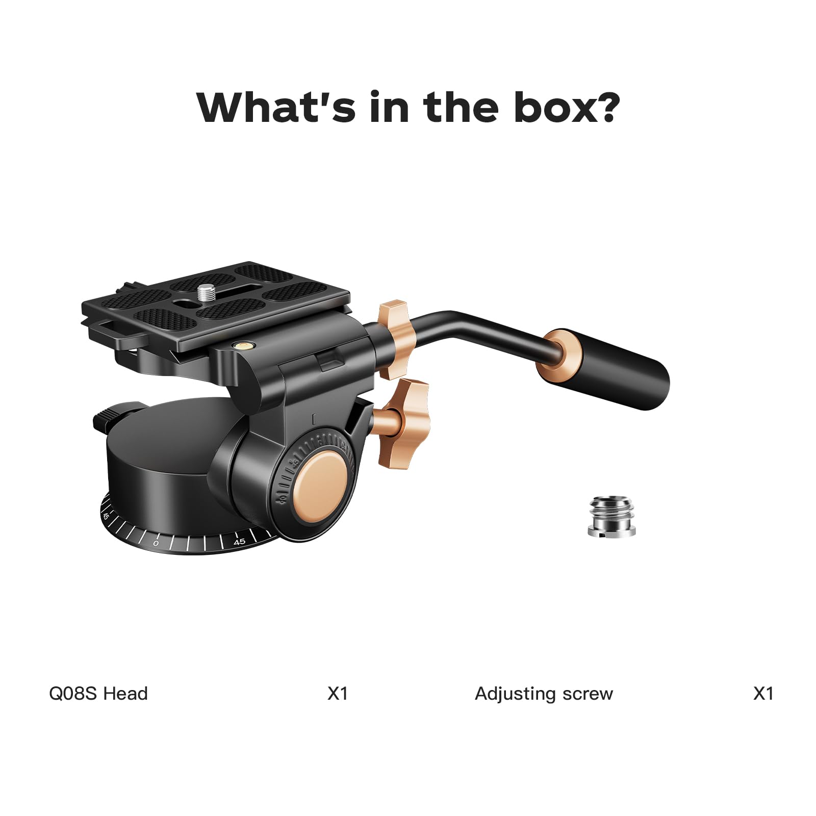 Trípode de Cámara Soonpho Q-08S Negro con Mango Extendido y Placa Deslizante