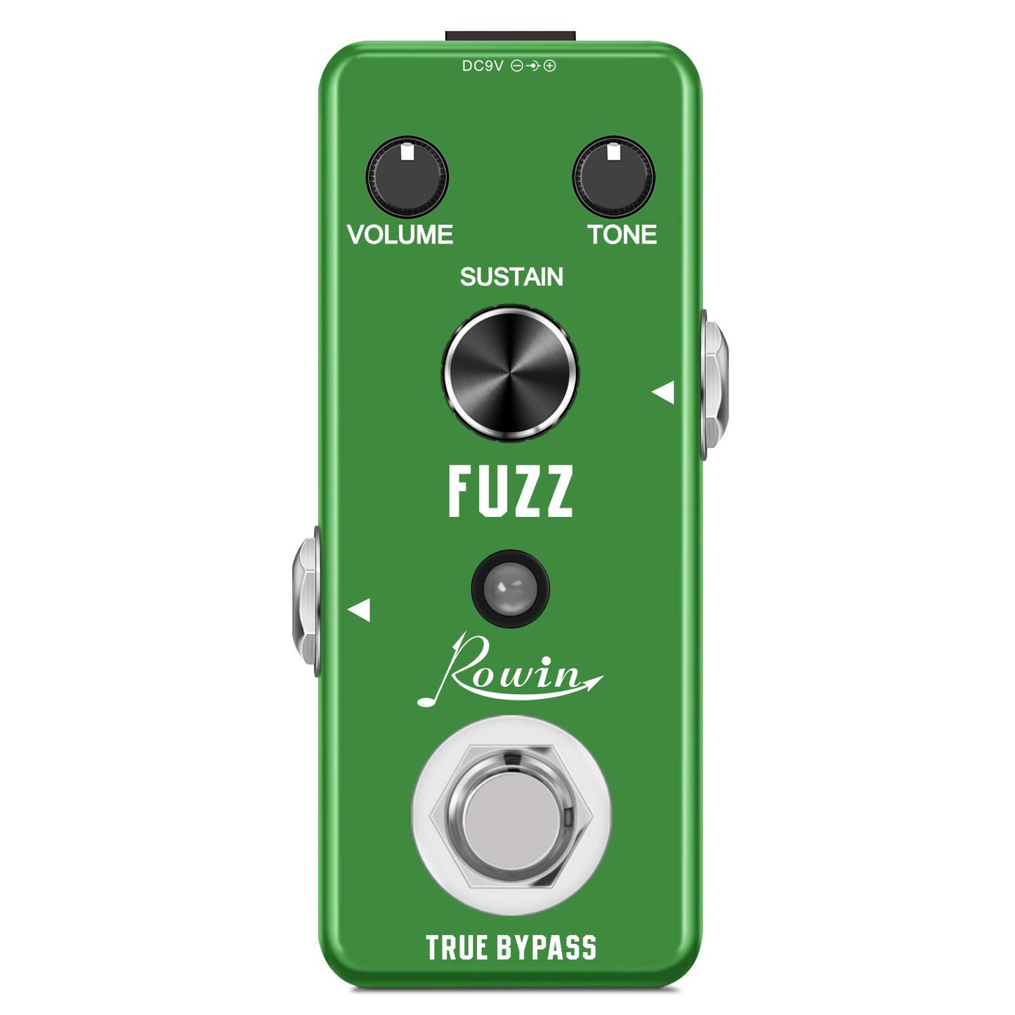 Rowin - Fuzz - Pedal analógico para guitarra eléctrica/bajo, True Bypass - LEF-306