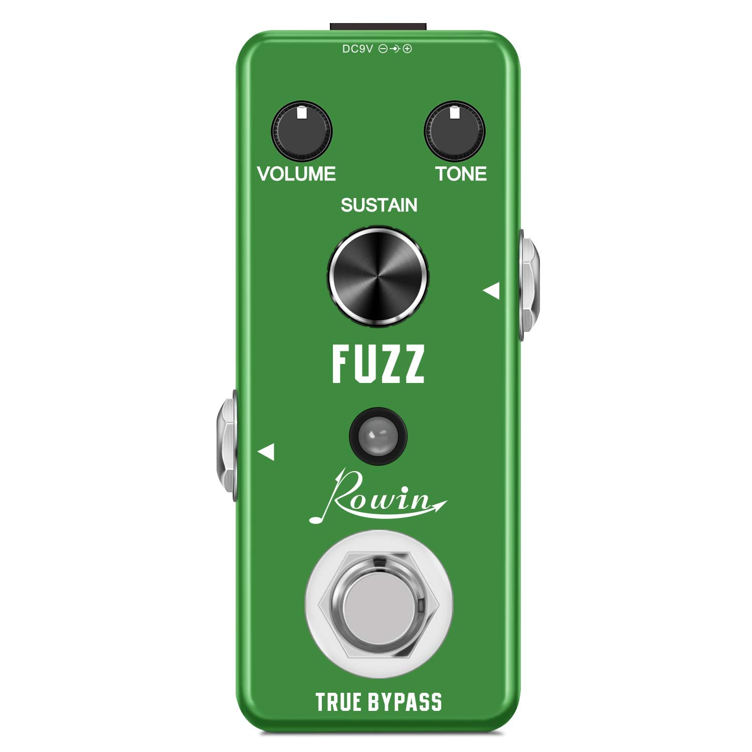 Rowin - Fuzz - Pedal analógico para guitarra eléctrica/bajo, True Bypass - LEF-306