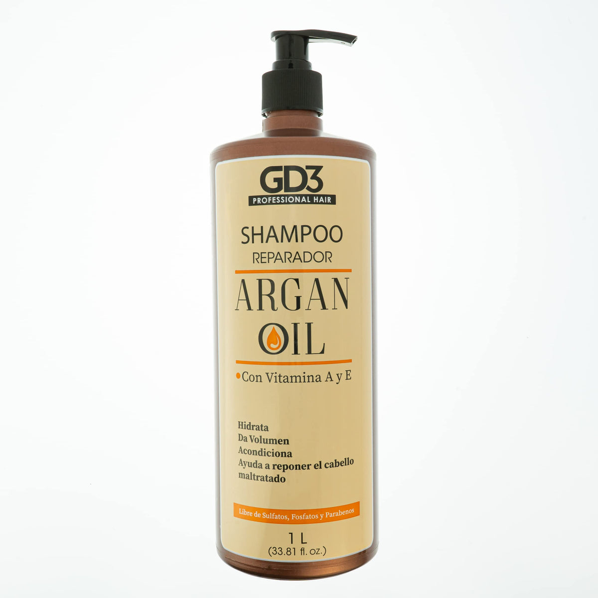 GD3 Shampoo Reparador con Aceite de Argán 1 Litro