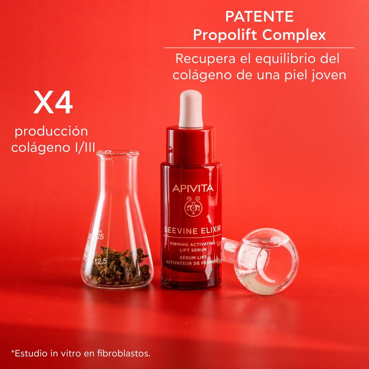 Apivita Beevine Elixir Sérum Reafirmante Activador Lifting 30ml - Suero Antiarrugas con Propóleo y Polifenoles de Vid, Colágeno Vegetal, Niacinamida - Efecto Tensor Instantáneo, Firmeza, Luminosidad