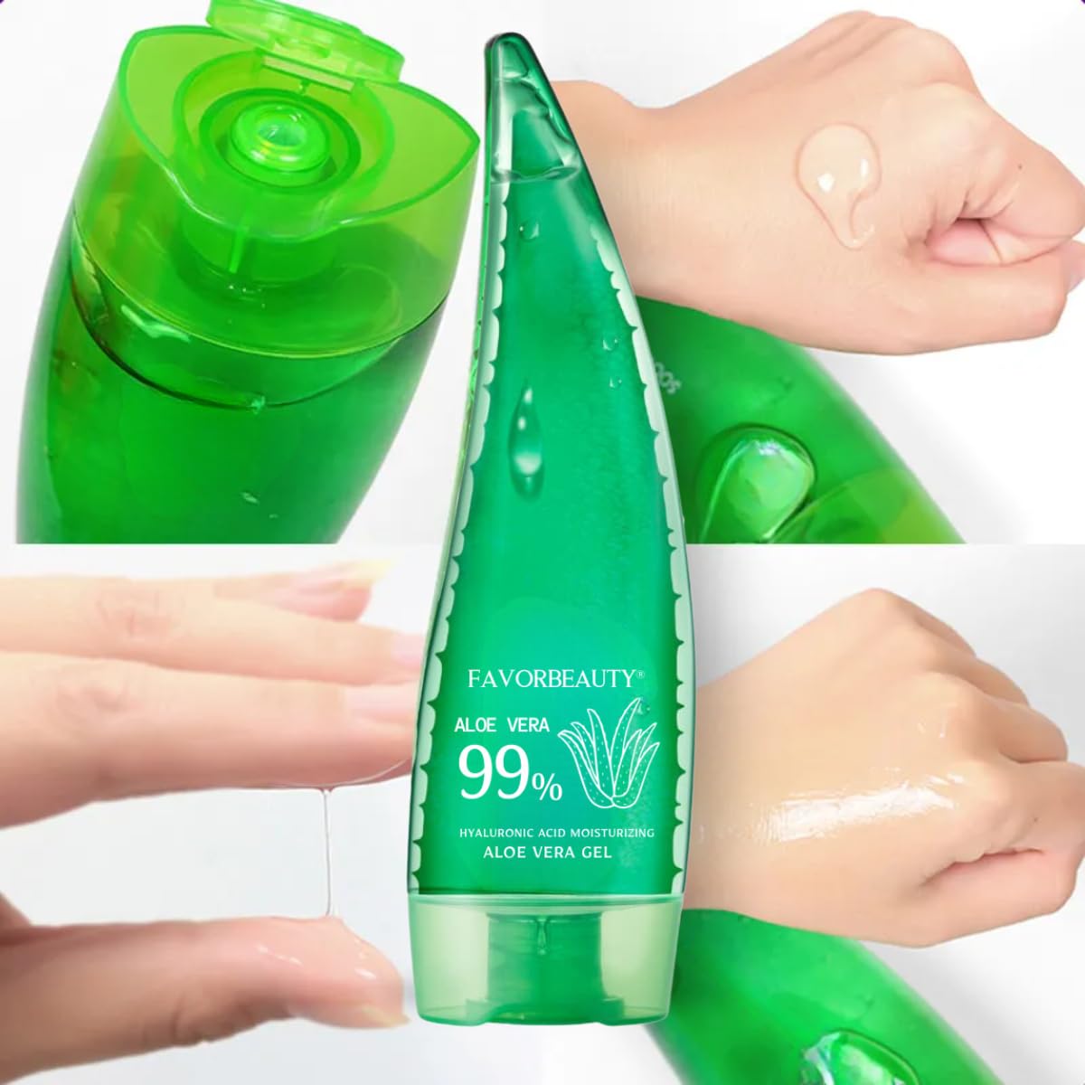 UNIVERSOENLÍNEA.COM Aloe Vera 99% Gel Sábila Hidratacion Facial Piel Blanqueamiento 120ml Elimina Irritación Calmante Natural Efecto Curativo Elimina Acne y Mejora Apariencia Textura Ligera