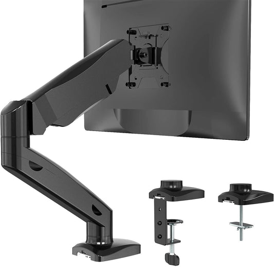 Soporte de Monitor WALI Negro con Brazo Ergonómico Ajustable para 17 a 34 Pulgadas