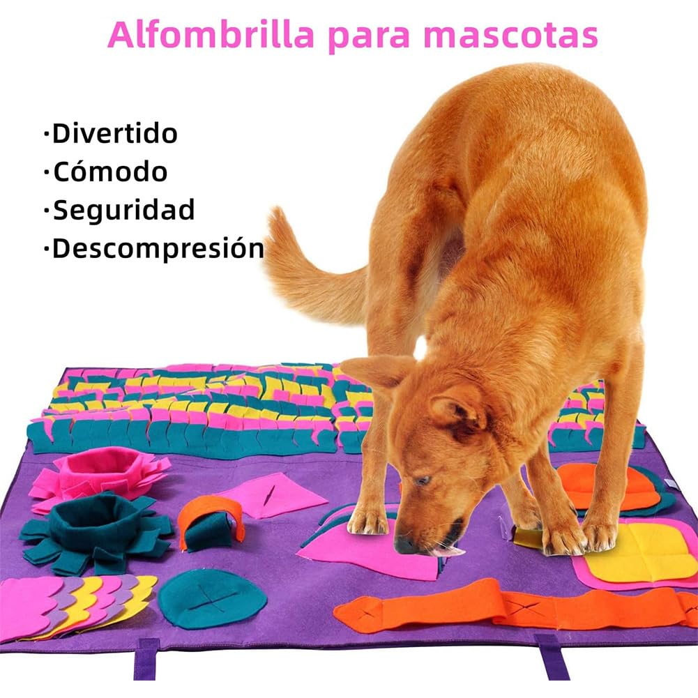 Alfombra Olfativa EDWINAYY Tapete Sniffing para Mascotas Alivia Ansiedad Mejora Habilidades de Búsqueda
