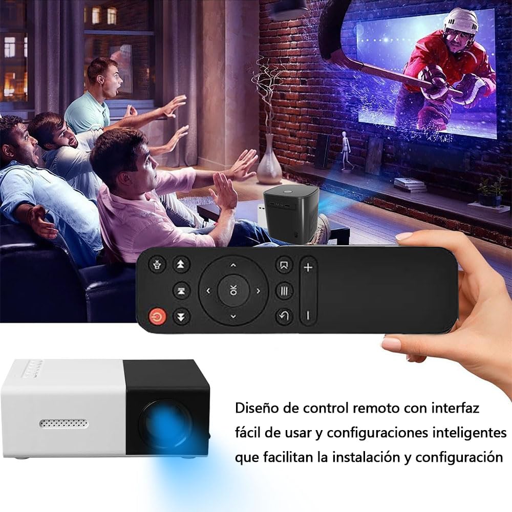 Mini Proyector HD Portátil WiFi soporte 1080P para Cine en Casa y al Aire Libre