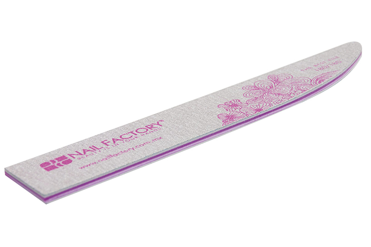 NAIL FACTORY - Pack de Limas Para Manicure Master File Pack, 50 Limas de doble cara. 25 limas grano 100/100, 15 limas grano 150/150 10 limas grano 220/220