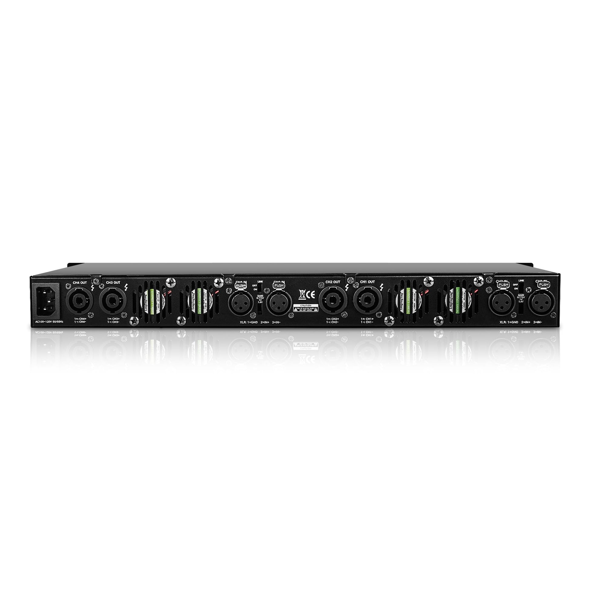 Amplificador de Potencia Sound Town 4 Canales Class-D 720W RMS 4 Ohmios
