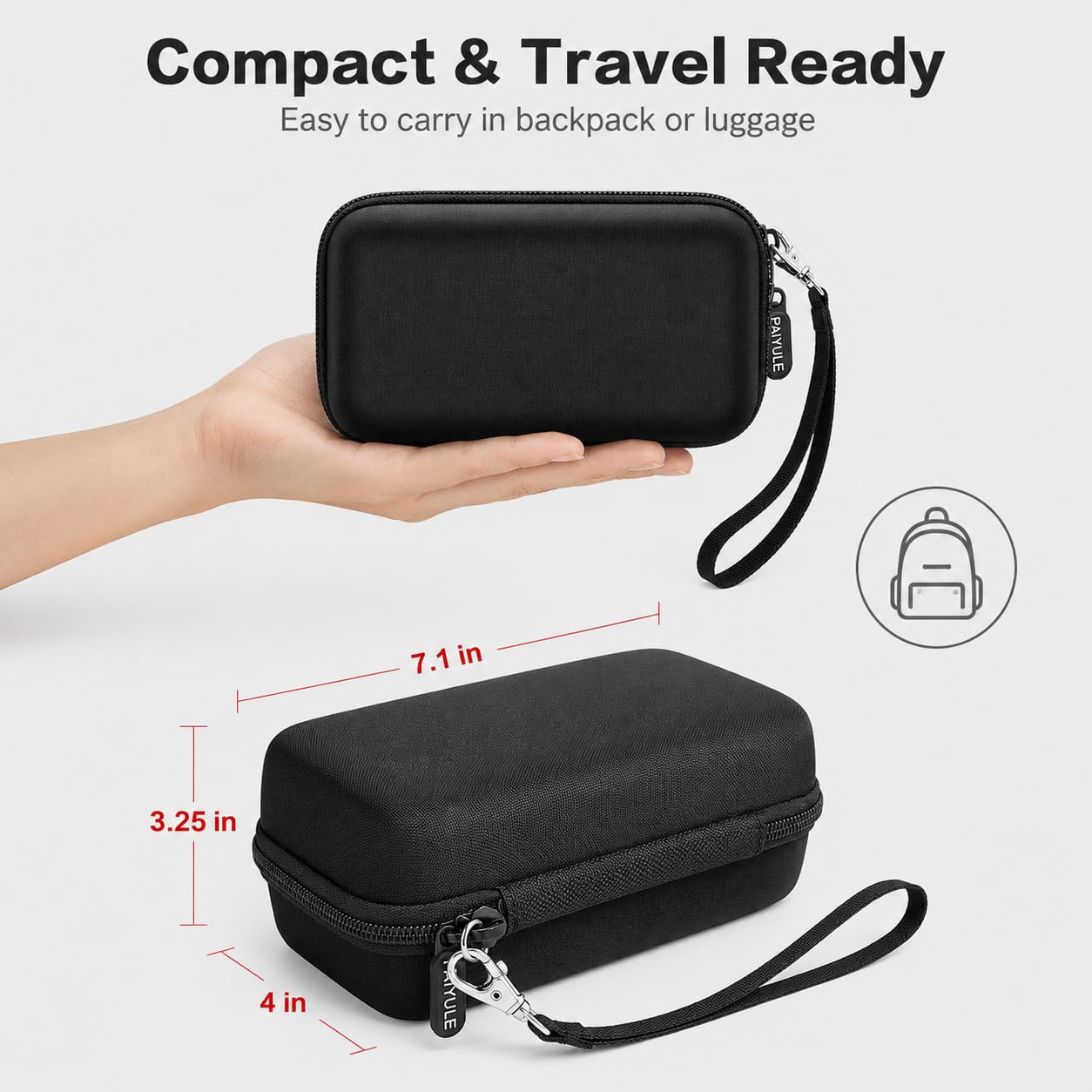 Funda compatible con la afeitadora Andis Profoil Lithium Plus Titanium 17200/17150 Pro Foil, almacenamiento de viaje para montaje de papel de aluminio de repuesto y cortadores interiores (solo caja)