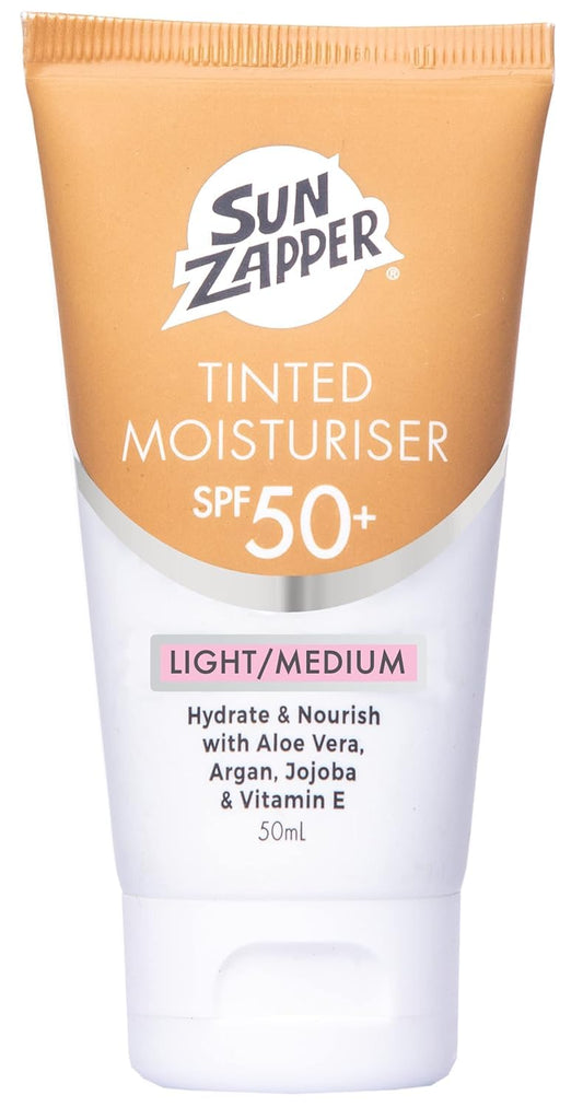 BB Cream Sun Zapper Light Medium SPF 50 Aloe Vera Ciruela Kakadu Jojoba Vitamina E Hidratante Australia