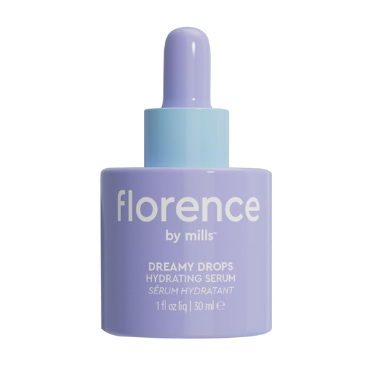 Florence by Mills Dreamy Drops Hydrating Serum | Silky + Lightweight Face Serum | Glowing + Hydrate | Help Balance oil + Soft and Smooth Skin | Vegan & Cruelty-Free