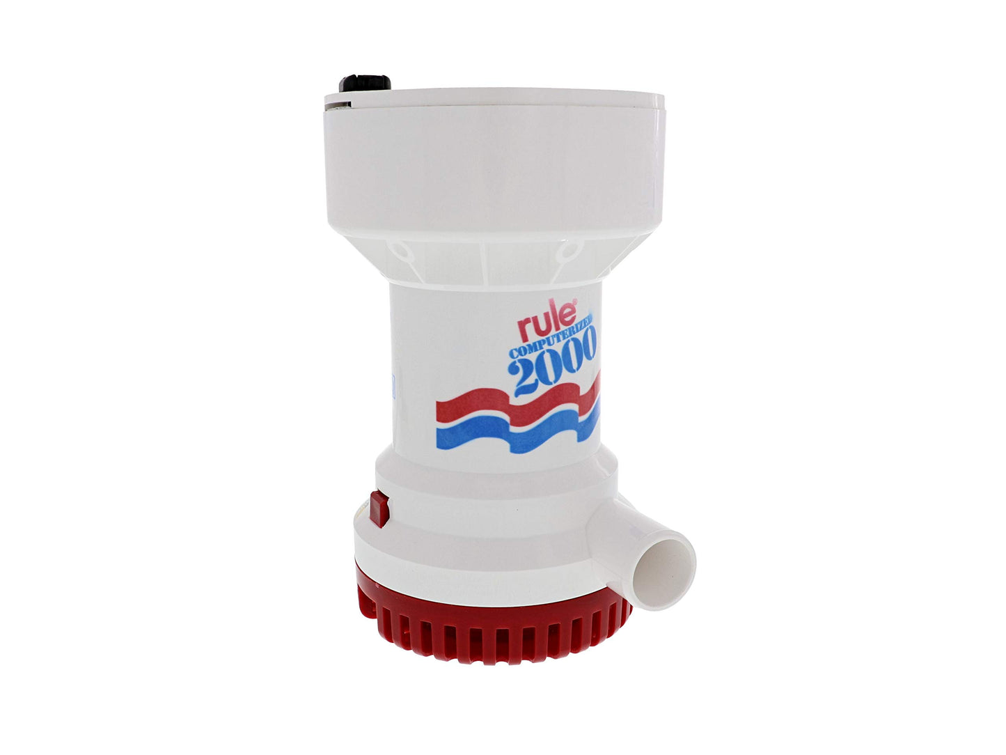 Rule 53S Marine 2000 Bomba de sentina automática (12 voltios), Blanco/Rojo