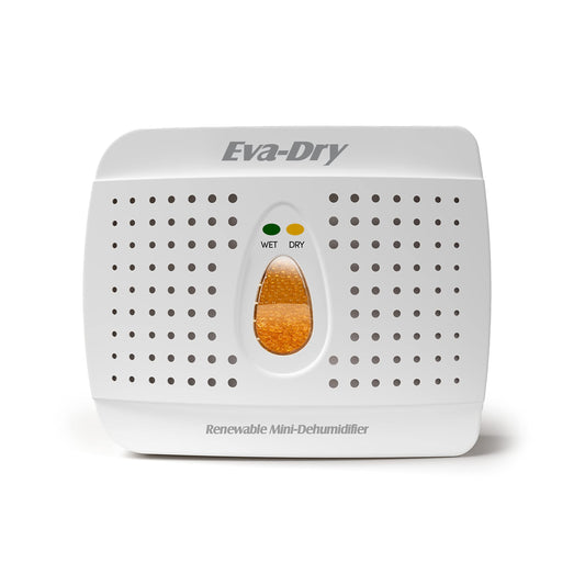 Deshumidificador Mini Eva Dry Blanco Recargable Portátil para Espacios Pequeños