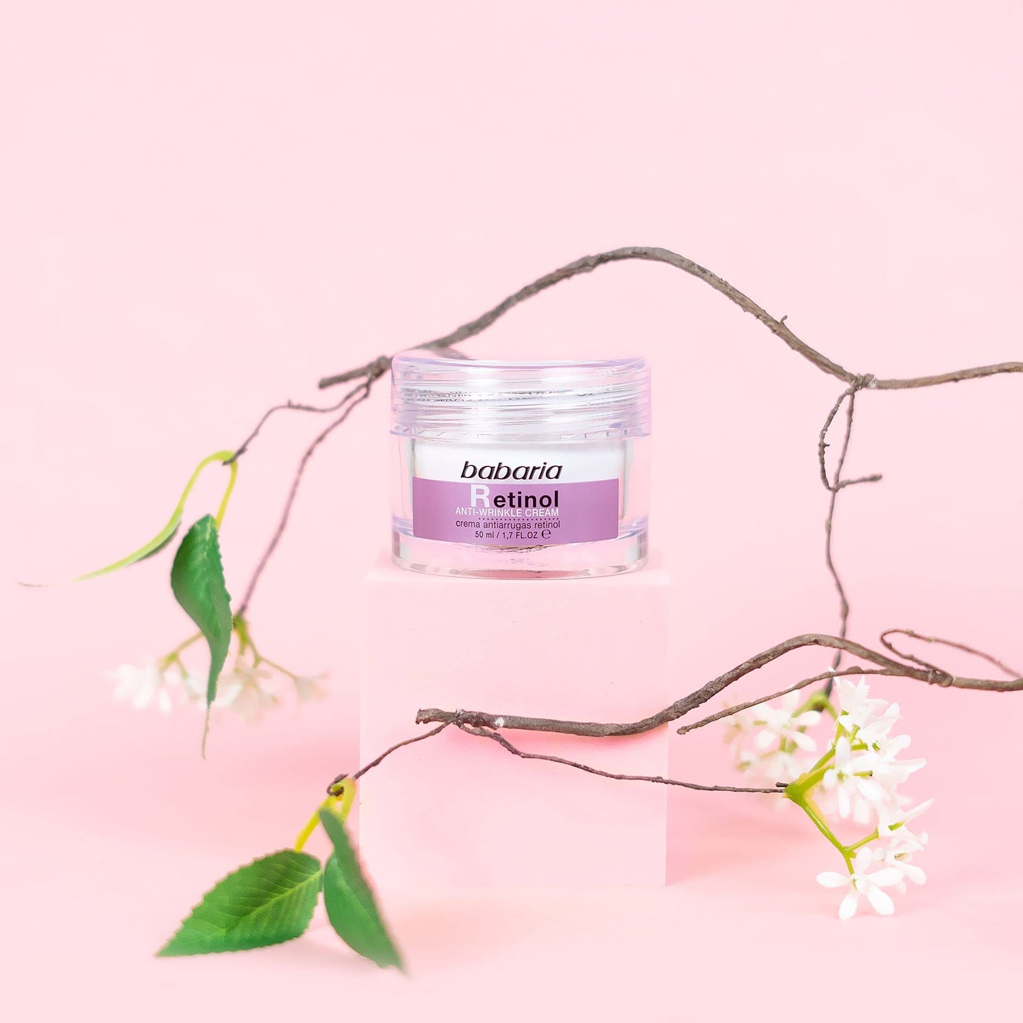 Babaria NATURE'S WAY Crema + Serum de Retinol Antiarrugas Babaria Aporta Firmeza y Elasticidad 50ml | 30ml