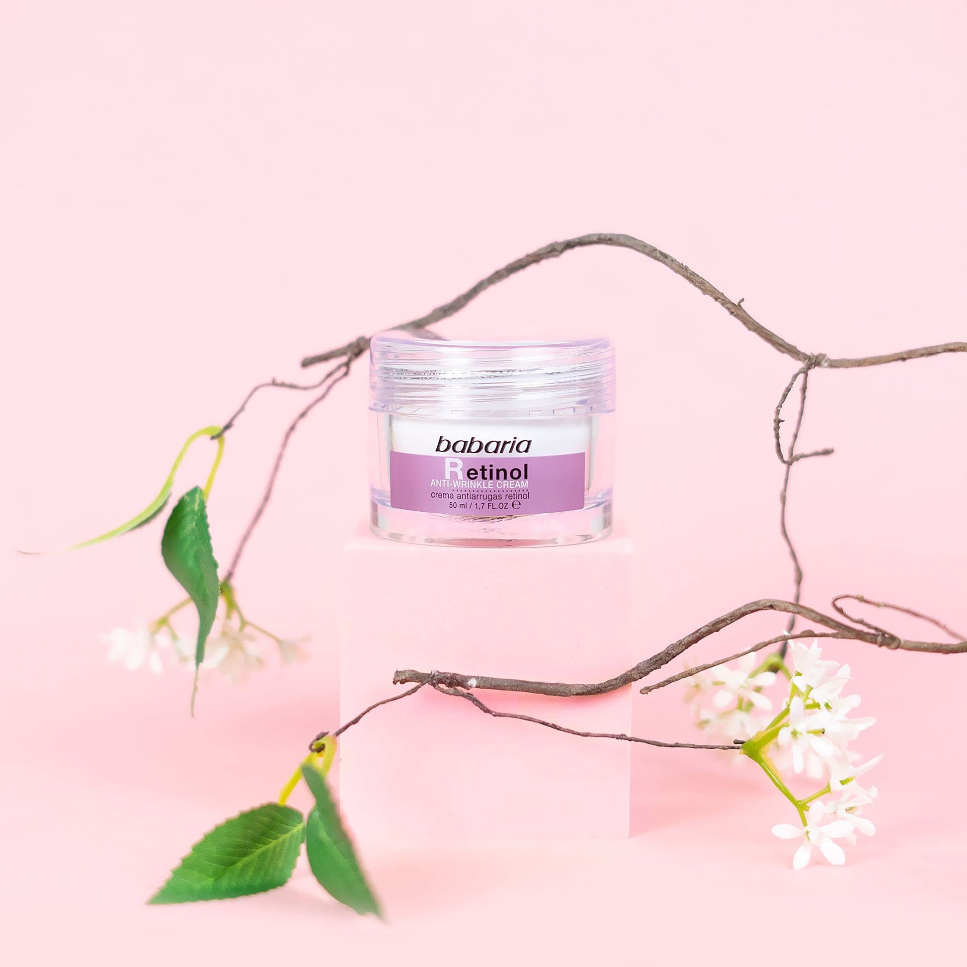 Babaria NATURE'S WAY Crema + Serum de Retinol Antiarrugas Babaria Aporta Firmeza y Elasticidad 50ml | 30ml