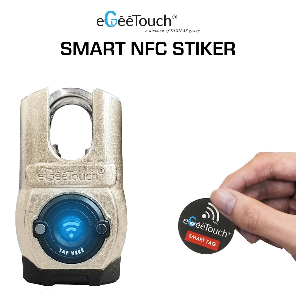 eGeeTouch NFC para todas las cerraduras inteligentes eGeeTouch (3 llaveros adhesivos)