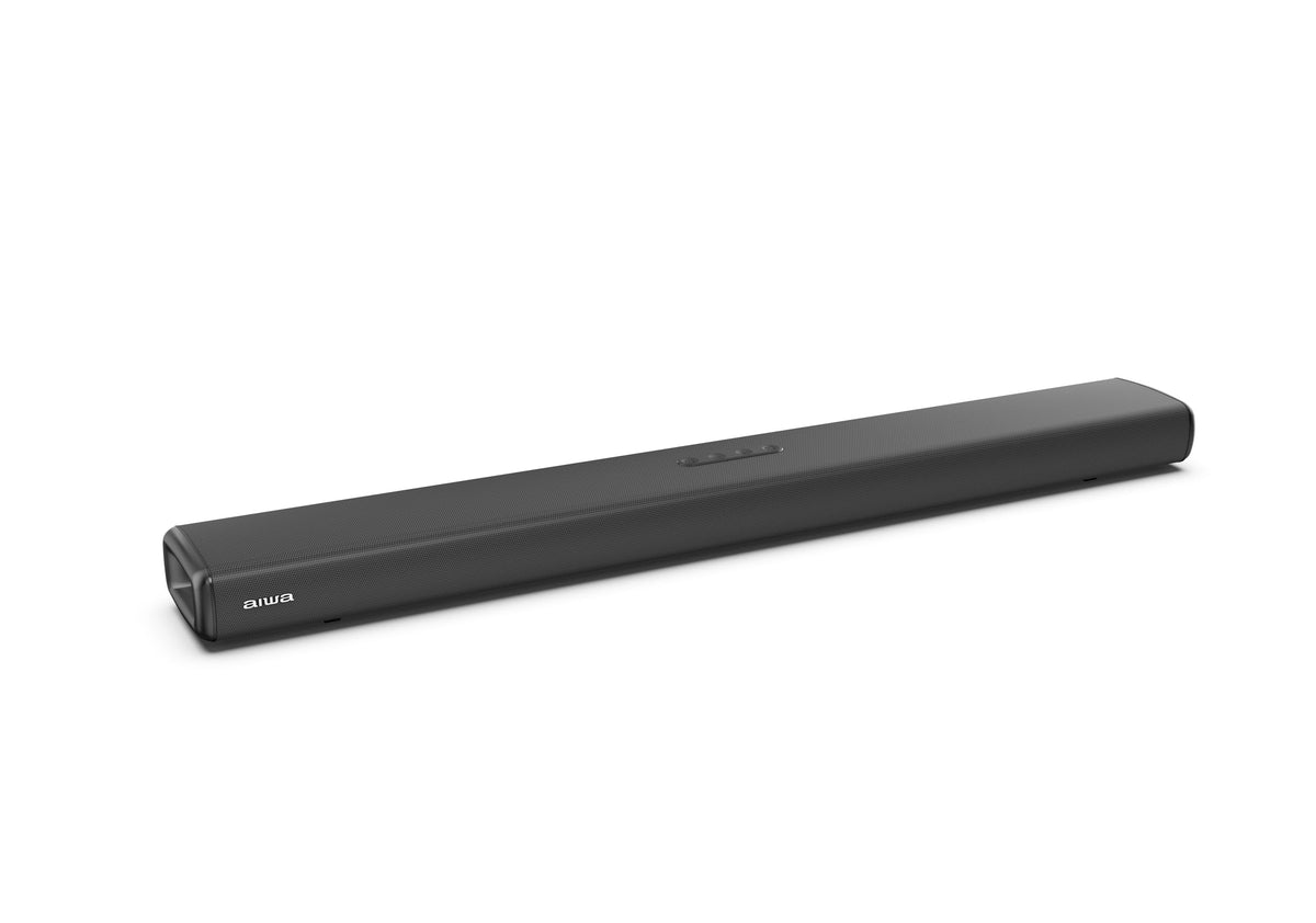 Barra de Sonido Aiwa Negro Bluetooth 2.0 CH con LED y HDMI Sonido Potente Diseño Slim para TV