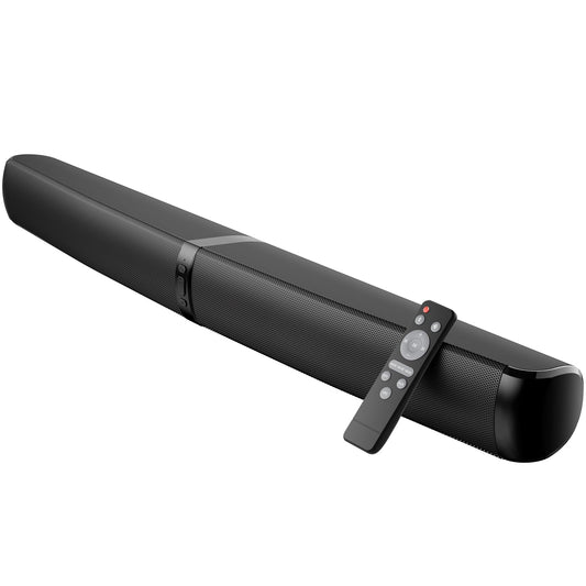 Barra de Sonido MZEIBO Negra de 90 W Desmontable para Smart TV con Graves Profundos
