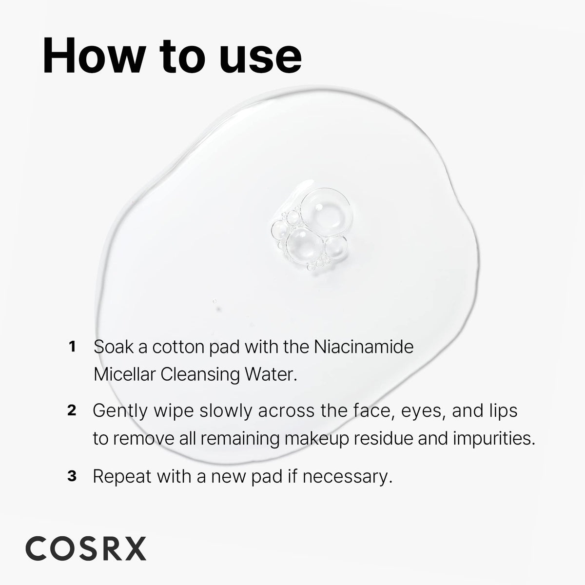 Low pH Niacinamide Micellar Cleansing Water by Cosrx for Unisex - 13.52 oz Cleanser
