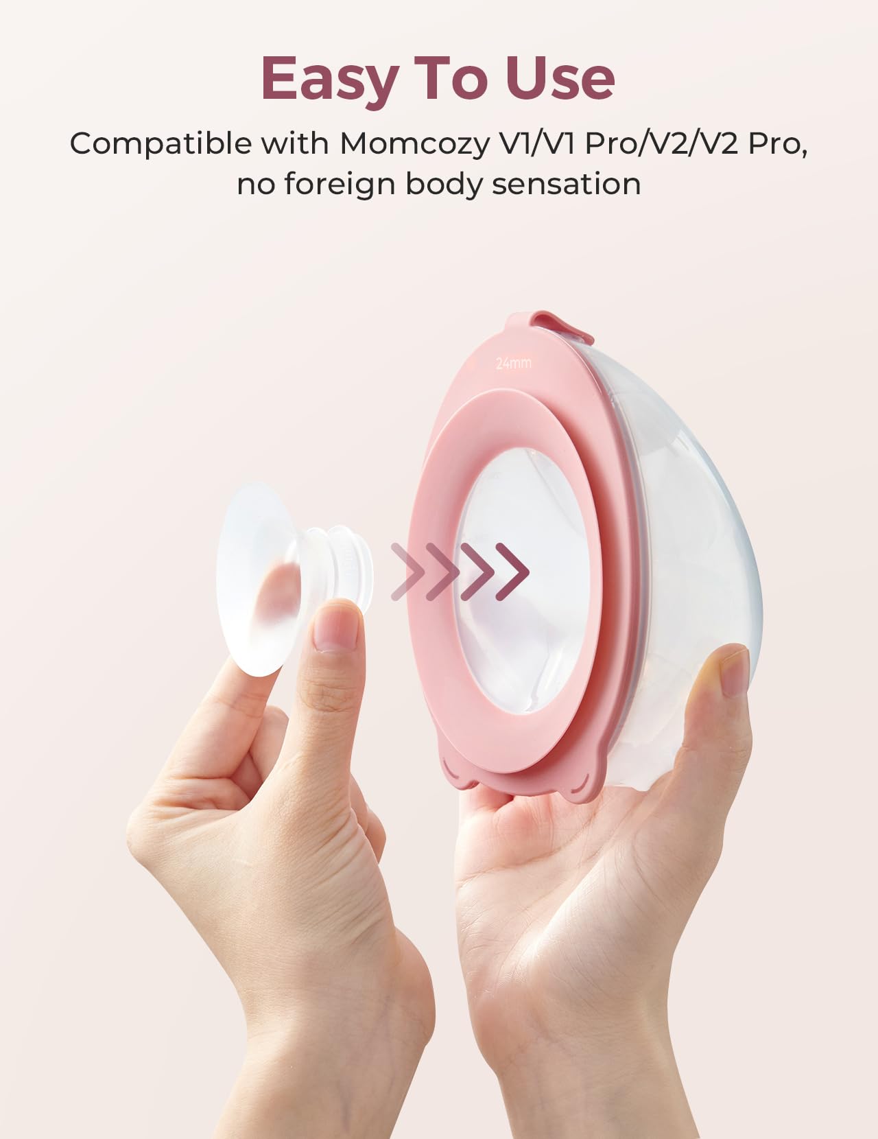Momcozy Inserto de Brida de 21 mm, Solo Compatible con V1 Pro/V2 Pro, 4 Piezas