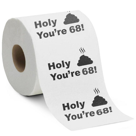 Papel Higiénico Holy Crap Novedad Divertida para Regalo de 68 Cumpleaños