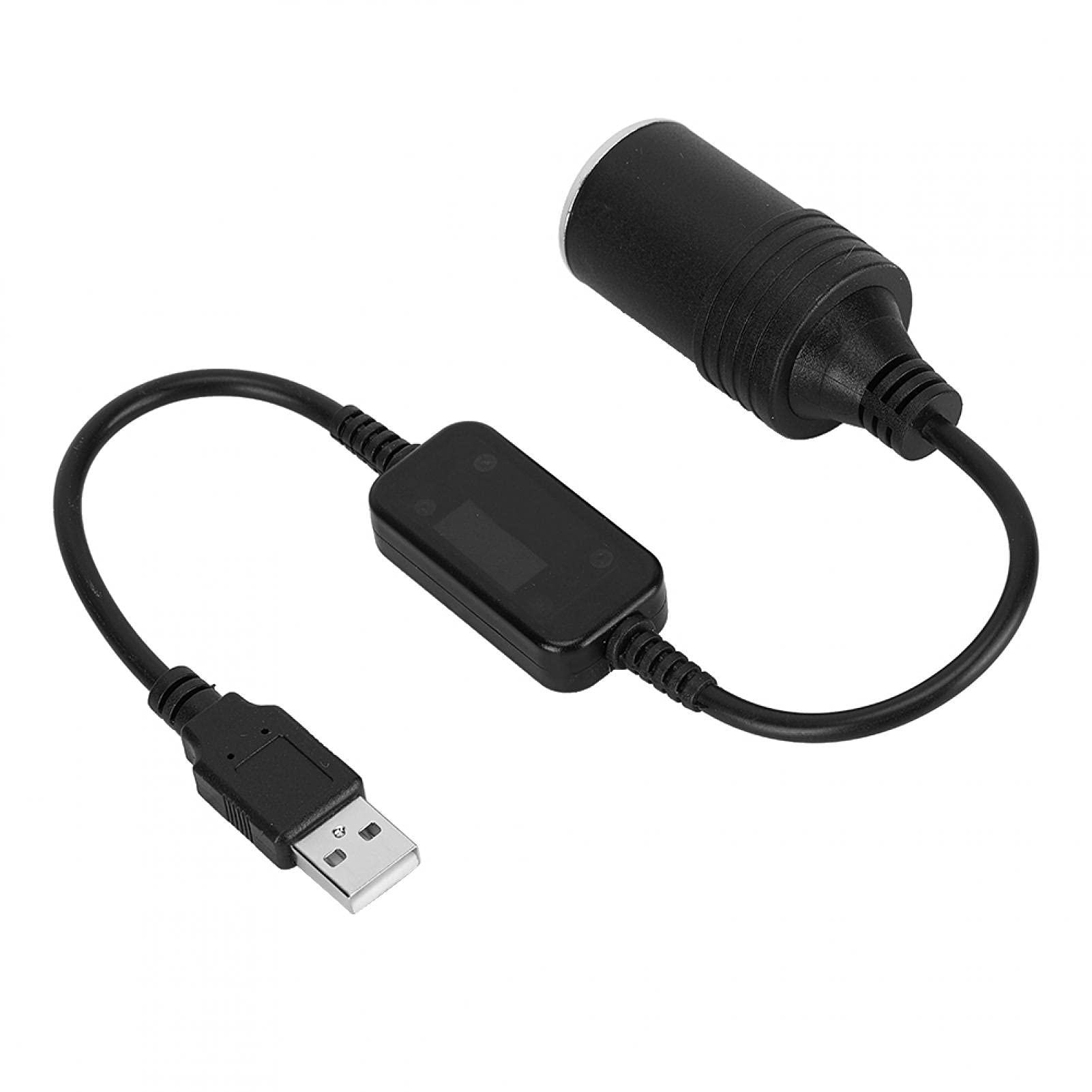 Acouto USB a Encendedor de Cigarrillos Cable Convertidor de Enchufe Cable Convertidor de Enchufe USB 5V a 12V Adaptador Convertidor de Enchufe de Encendedor de Cigarrillos USB de Coche Macho a Hembra