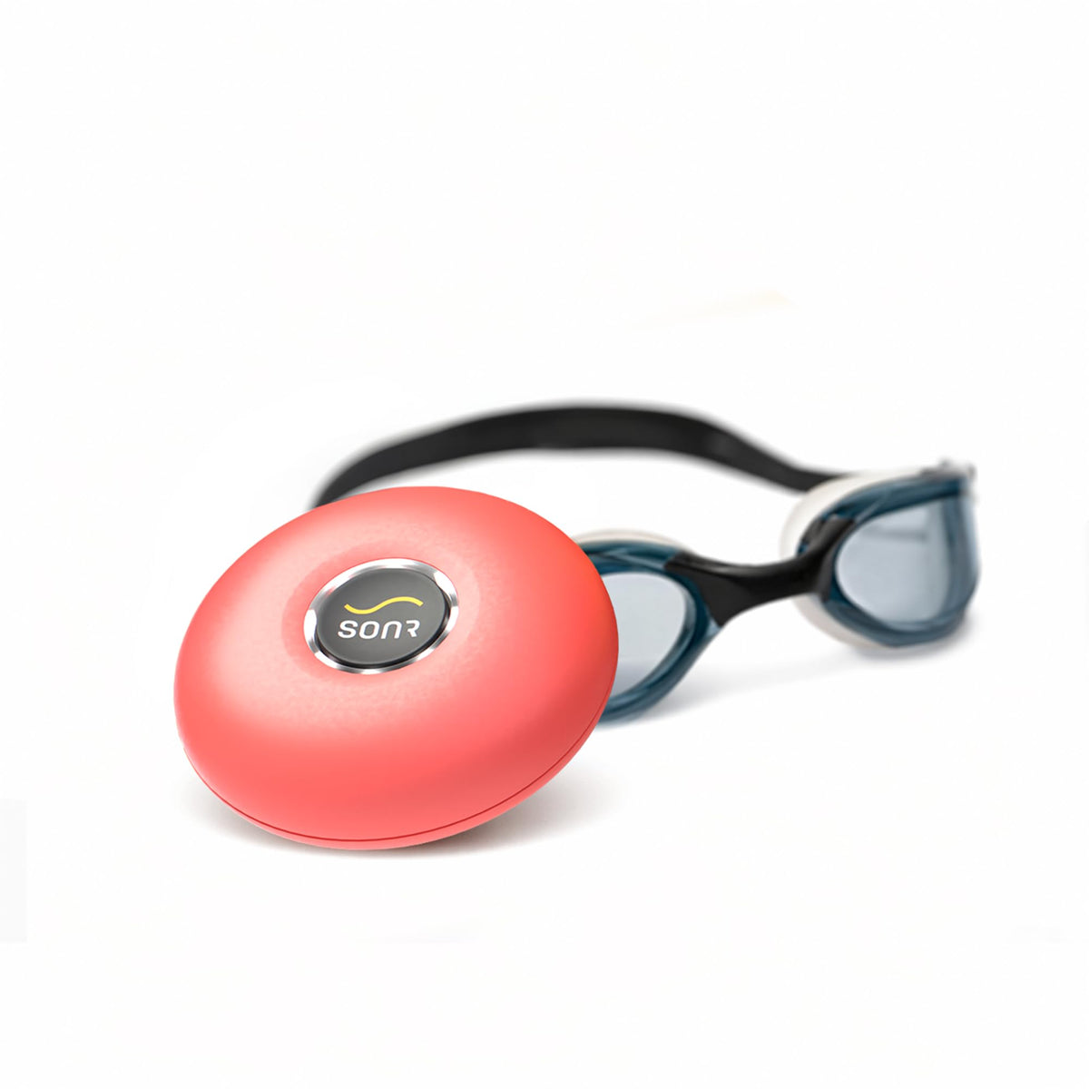 Reproductor de Música Subacuático SONR coral con Gafas de Natación Antivaho para Nadadores