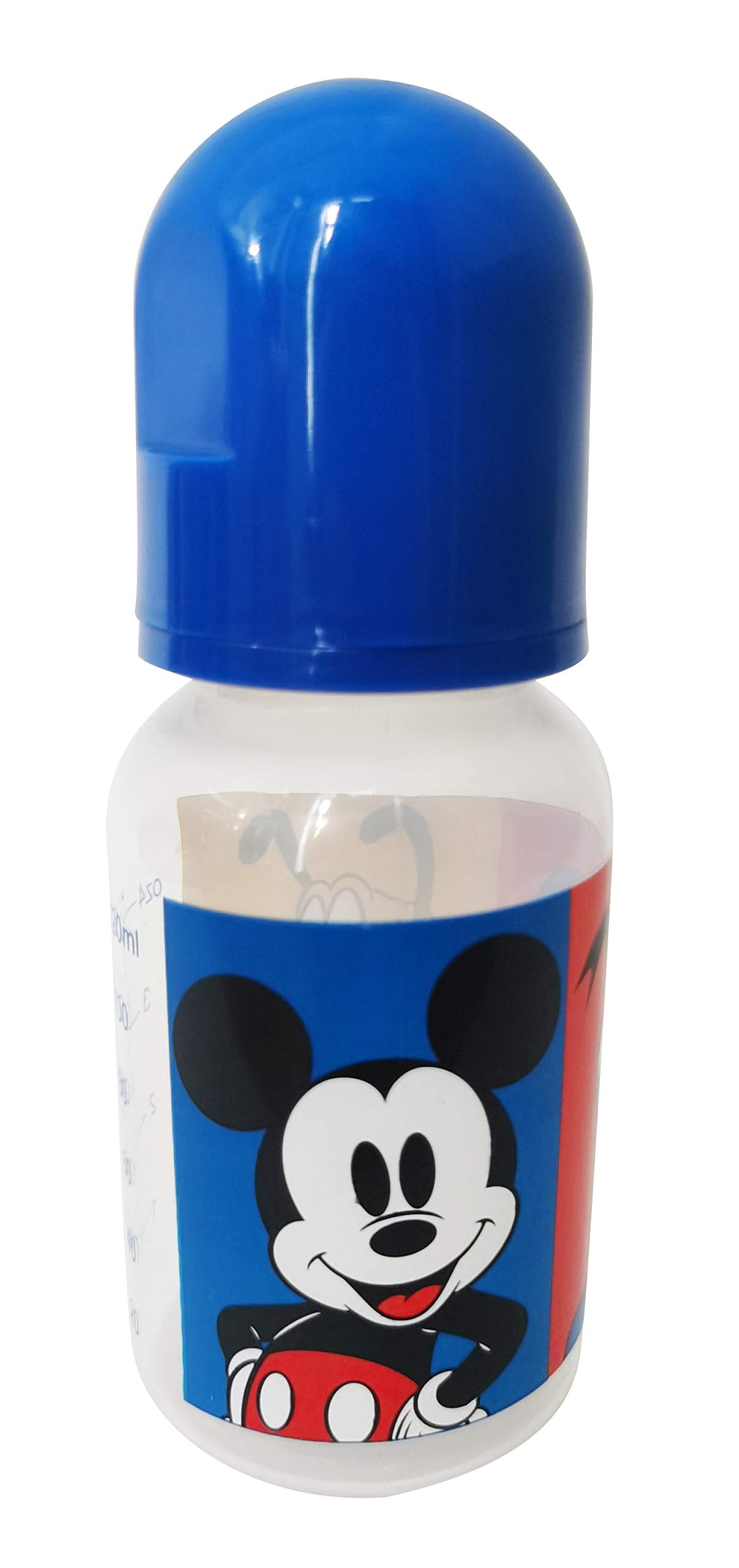 Cudlie Disney Baby Boy Mickey Mouse 5 oz Pack of Three Baby Bottles, Mickey Friends