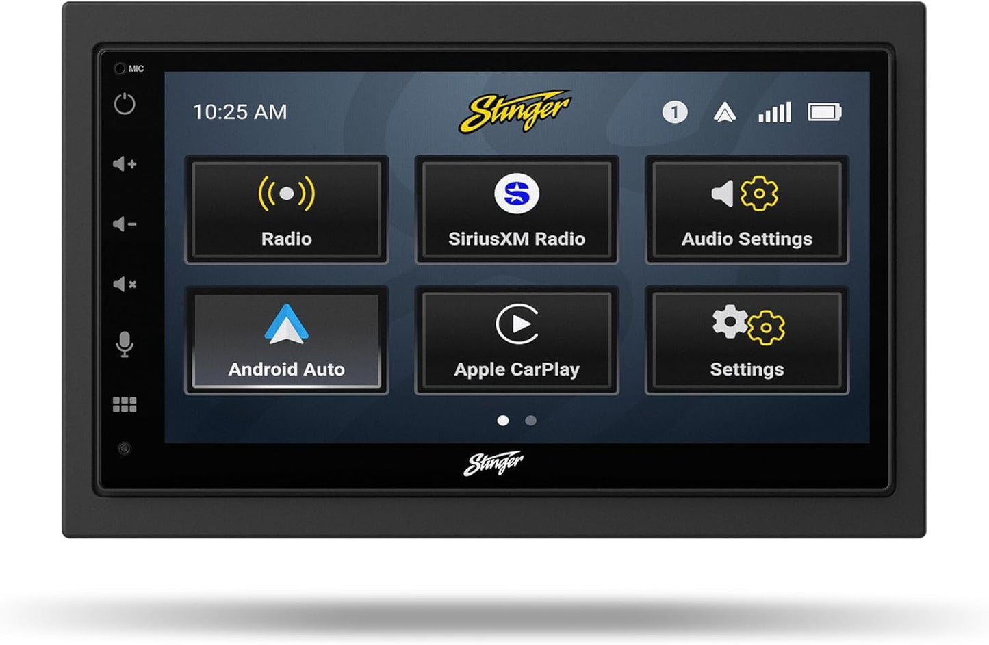 Radio para automóvil Stinger Double DIN con Pantalla táctil HD de 6.8”, Compatible con JK 2007-2018.