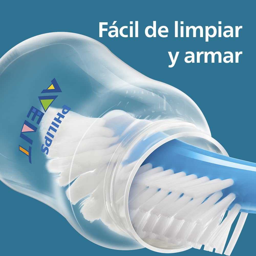 Biberón Philips Avent Anti-colic Azul con Válvula Anticólicos 9 oz Flujo Lento 3 pzs