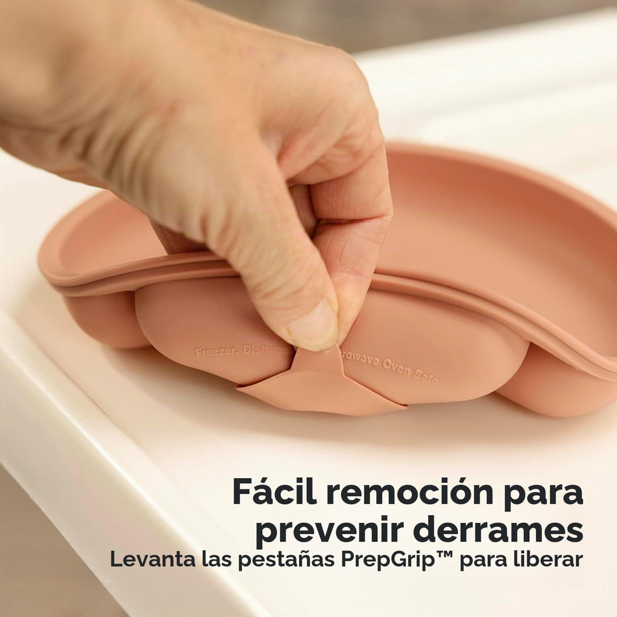 Placas de succión con tapas para bebé, 3 unidades, silicona sin BPA